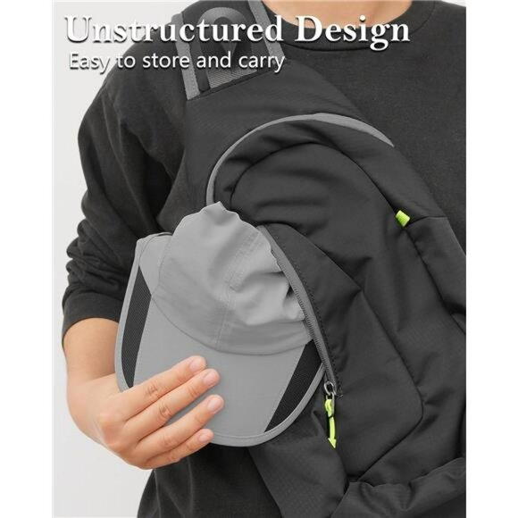 Quick Dry Running Hat UPF 50 Sun Protection Breathable Mesh Adjustable Cap - Picture 4 of 7